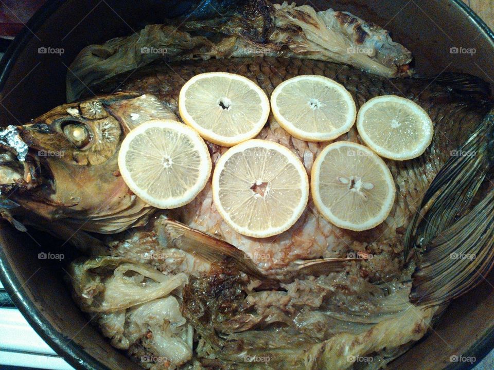 Pescado 4 kilo con verduras 