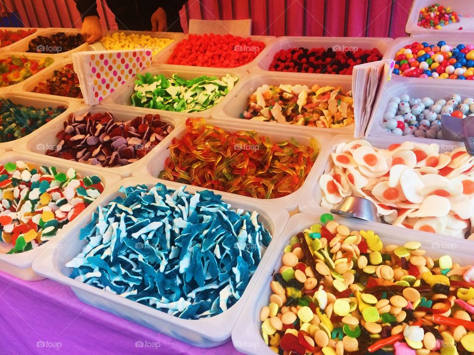 Candies on Christmas Market