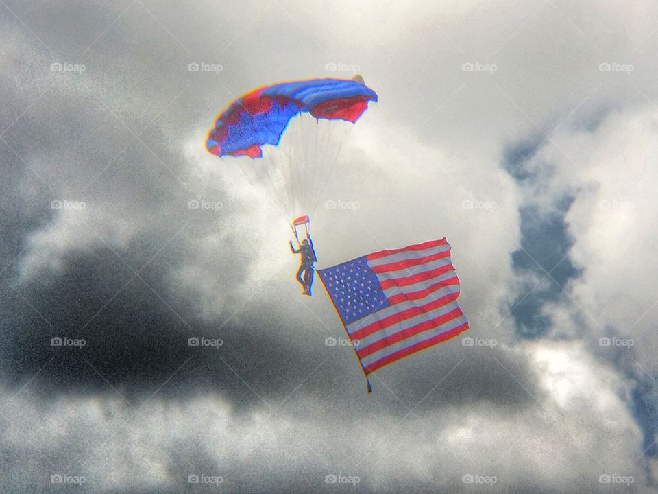 Skydiving Flag