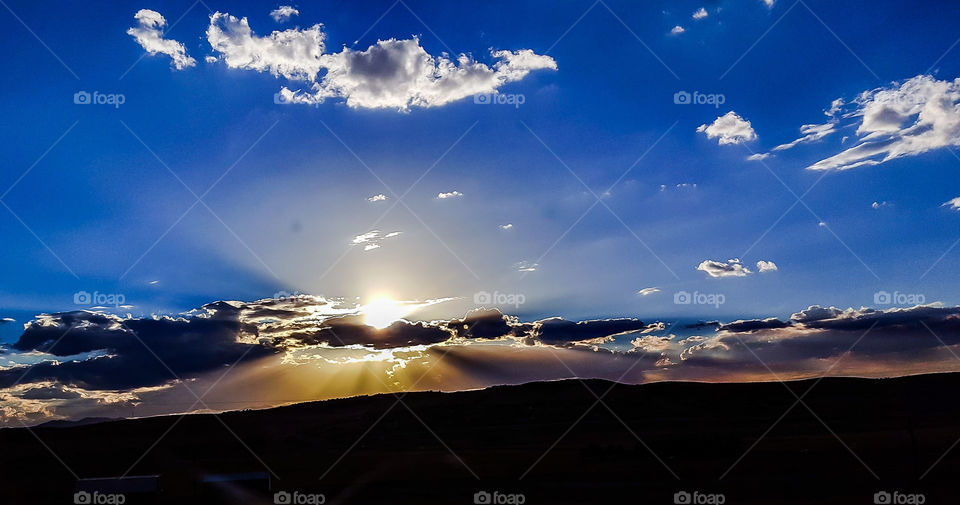 Sunset, Sun, Sky, Dawn, Landscape