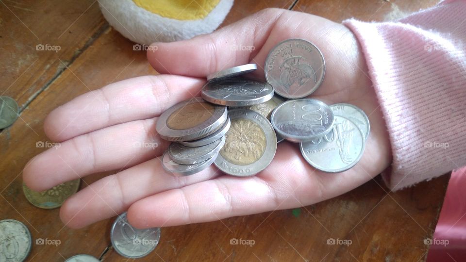 Old coins that are still in storage