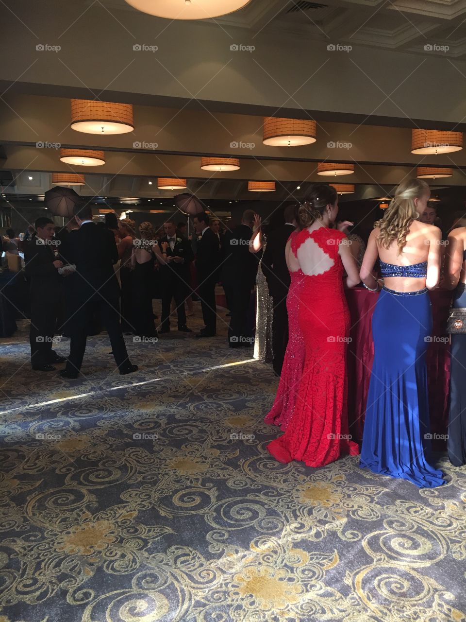 View inside prom