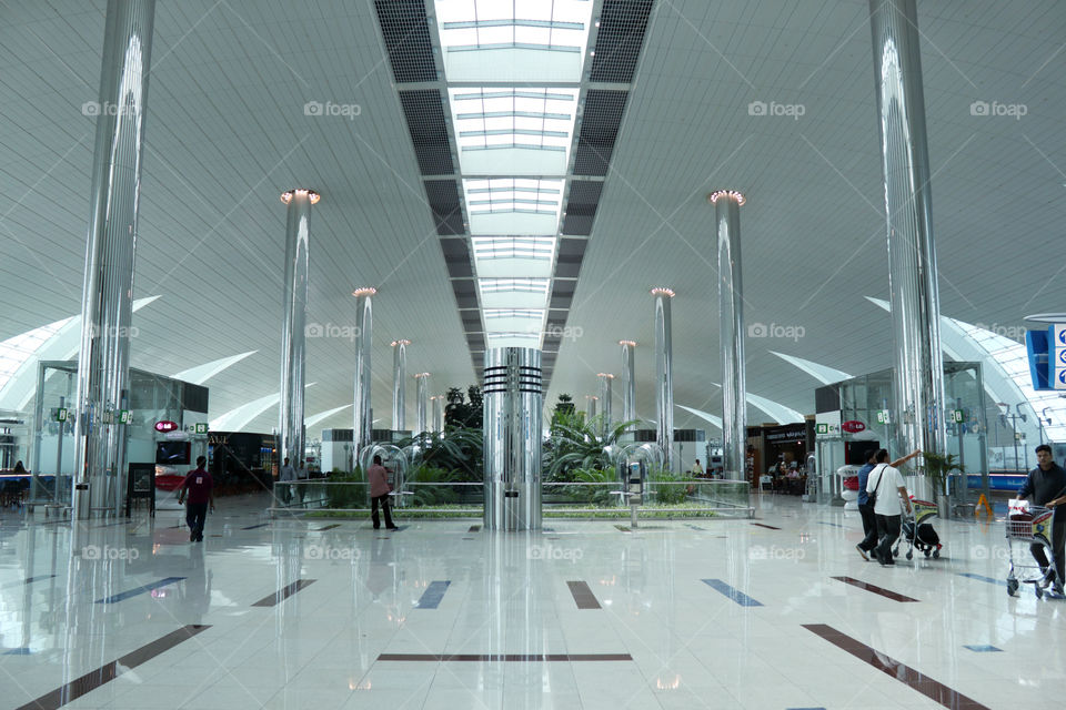 Dubai airport interior terminal 3, united Arab Emirates