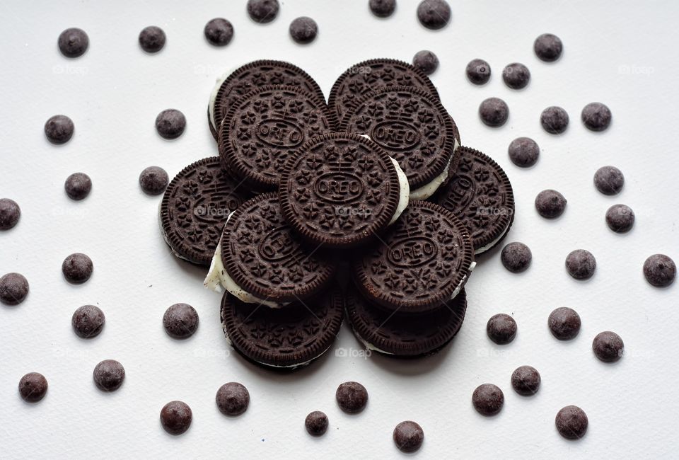 oreo cookieon whitebackground