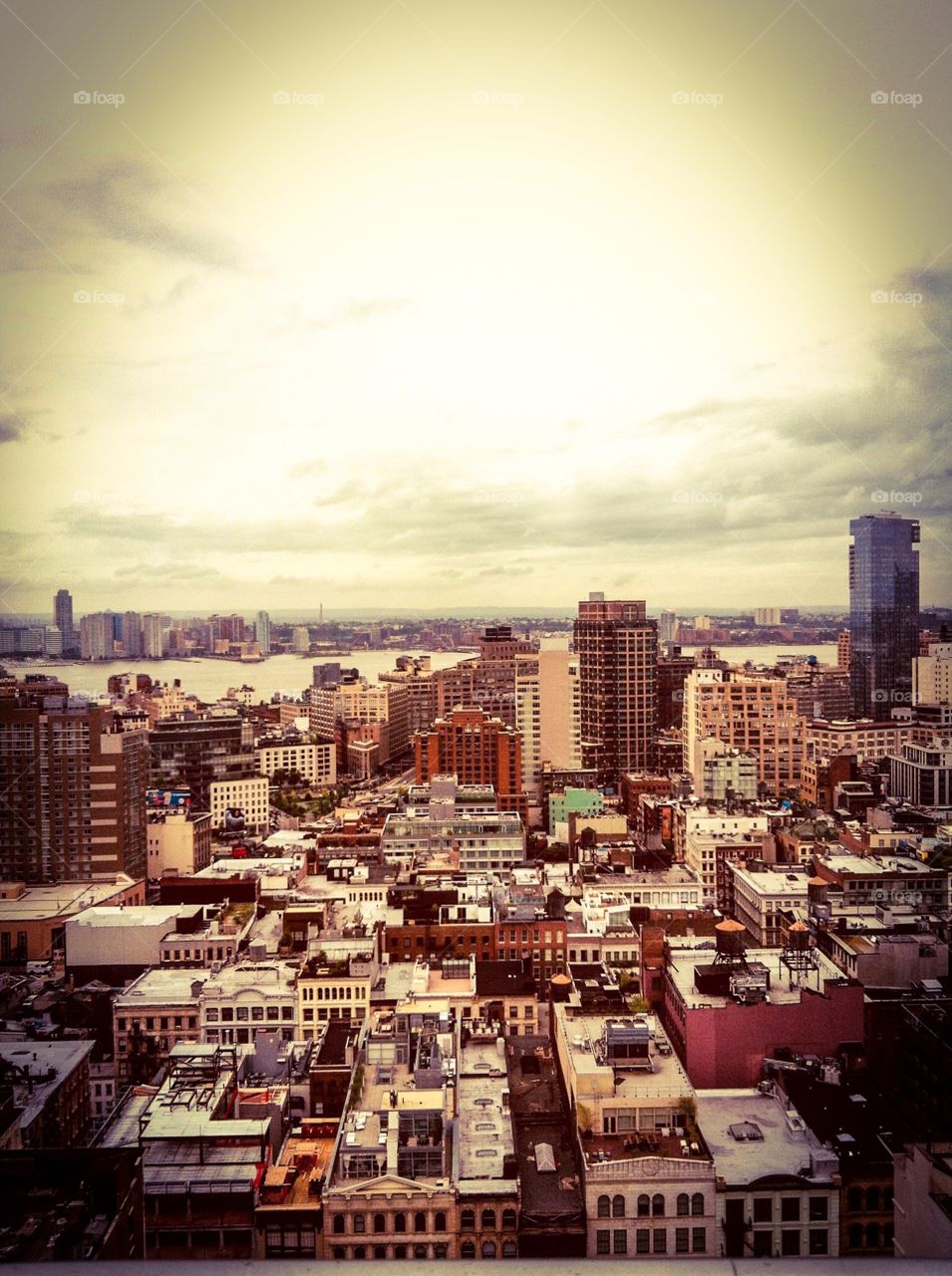 Rooftop view of Manhattan’s Chinatown 