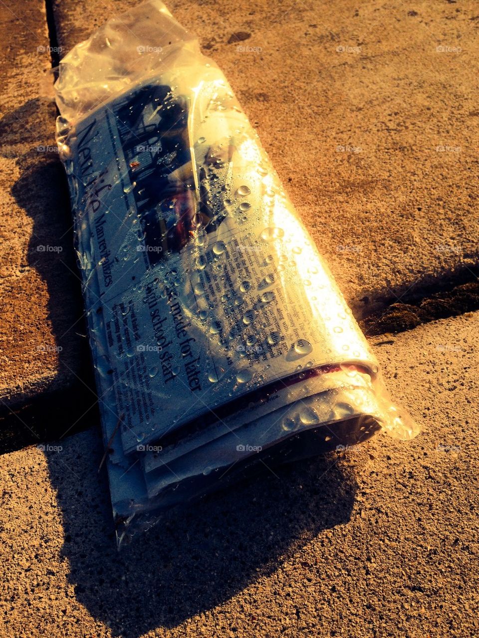 Wet Newspaper