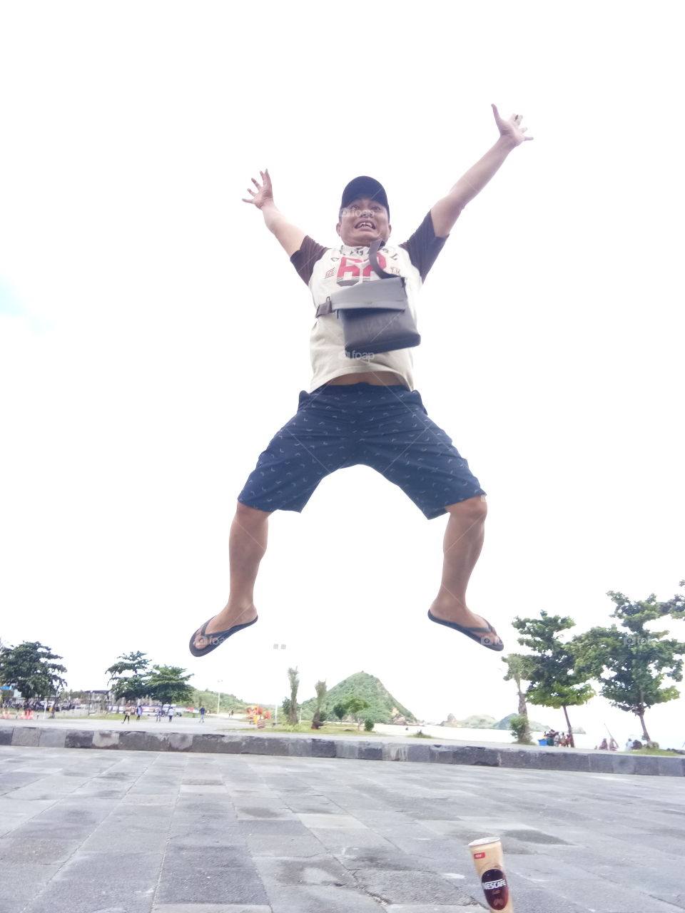 Jump in Lombok island