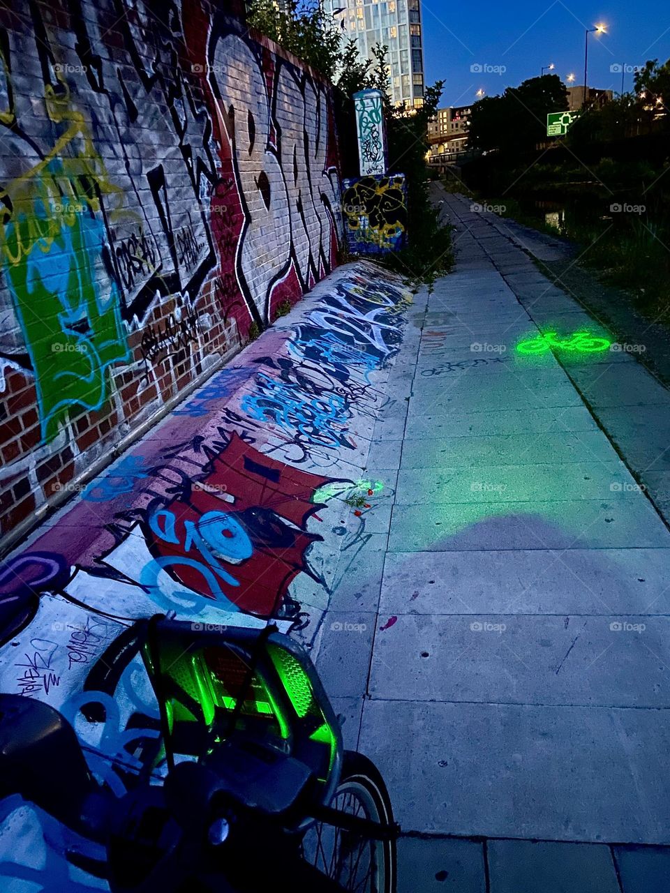 Cycling in the night 