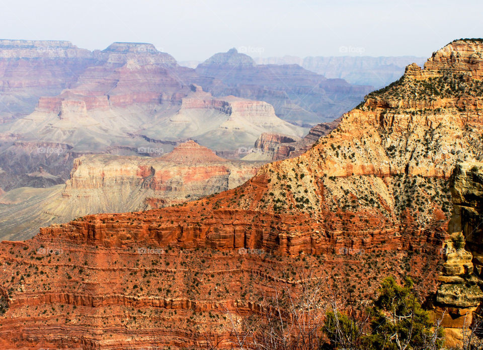 High angle view of canyon