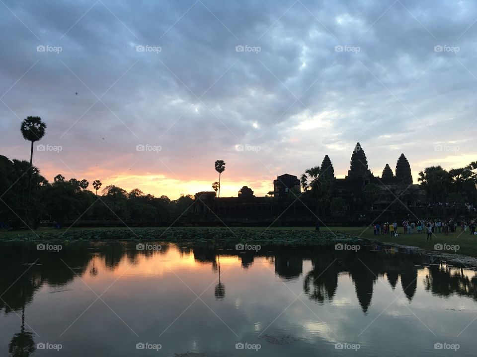 Morning at Angkor Wat, Cambodia
