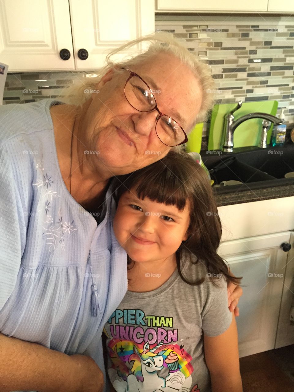 Grandma love. The connection between a grandmother and her granddaughter 