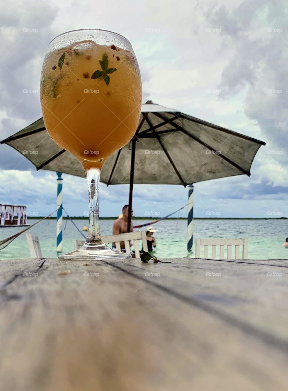 Drink on the beach