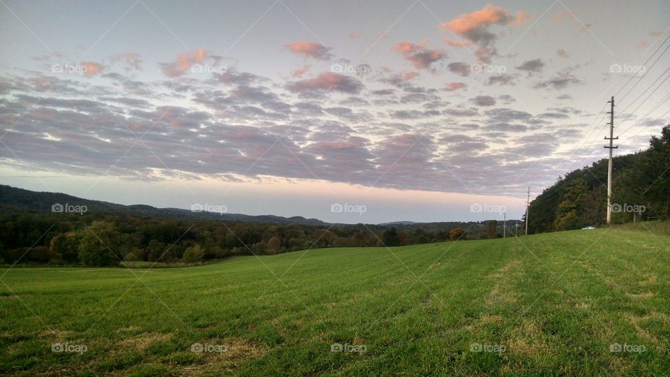 Autumn Sky. I took this pic in Wantage New Jersey on Roy road in October 2015 in the evening