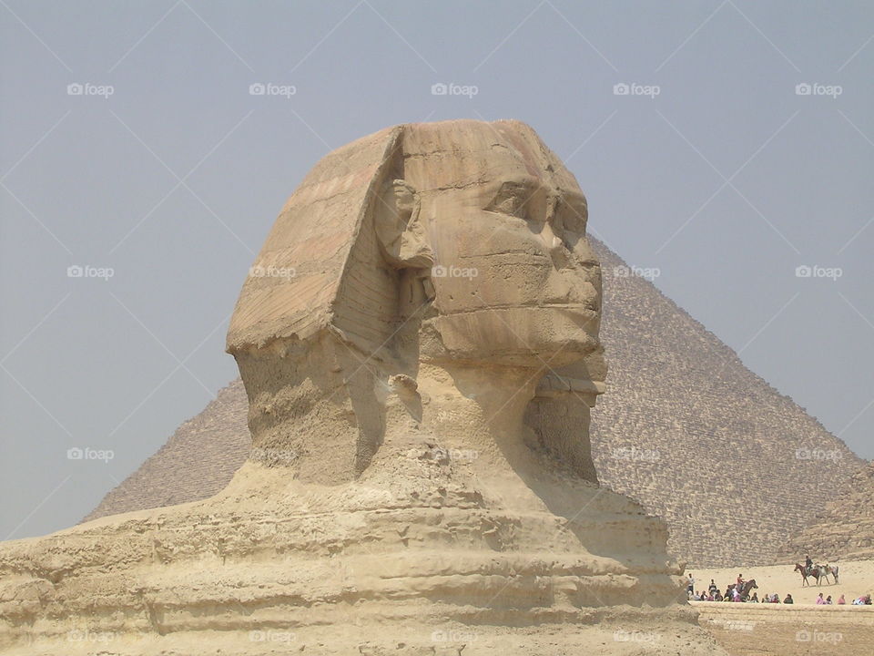 Side view of the sphinx giza egypt