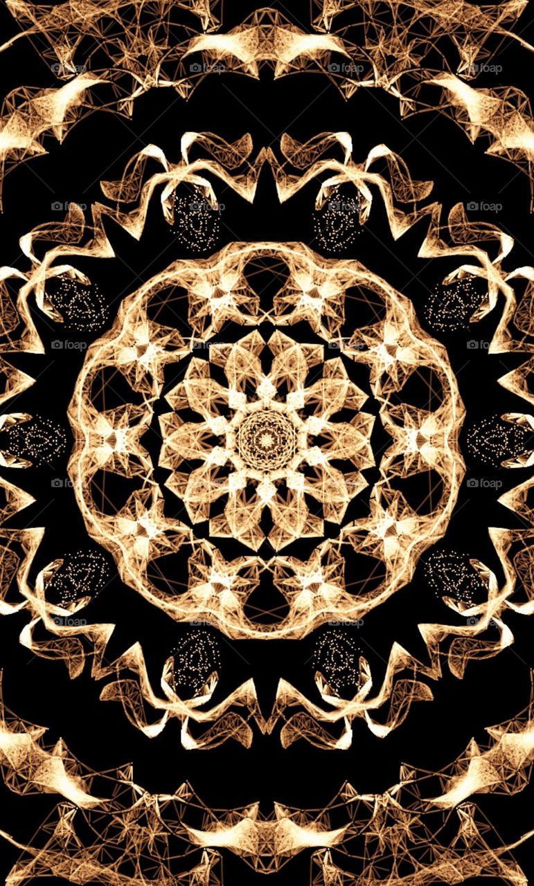 My Circular Reflectional Glowing Floral Design.