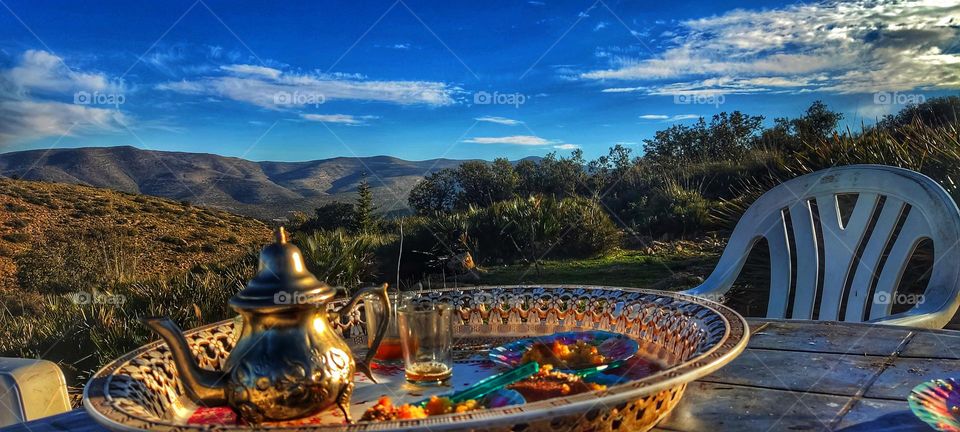 take the tea in mountain