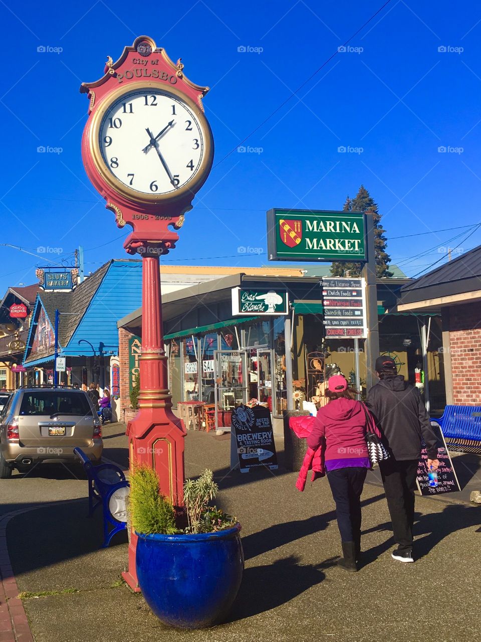 Front Street Clock, Poulsbo, WA