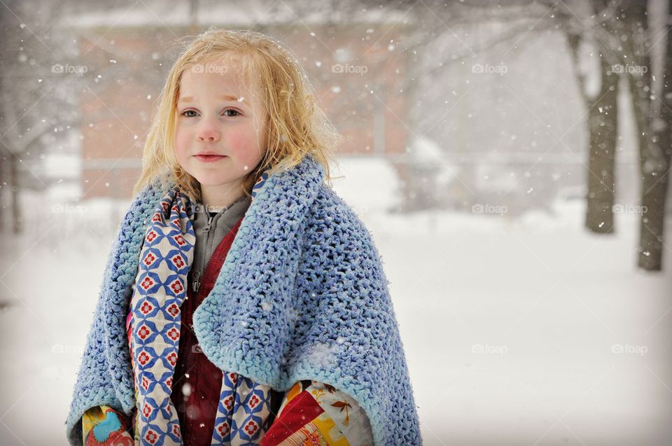 Snowy child