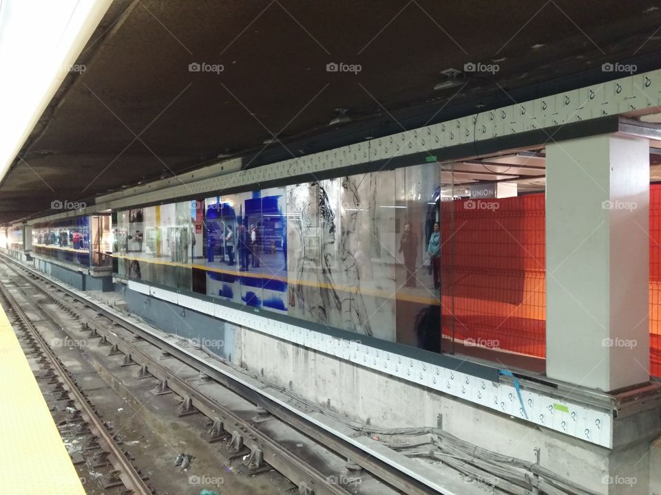 Glass Subway. art in the toronto subway
