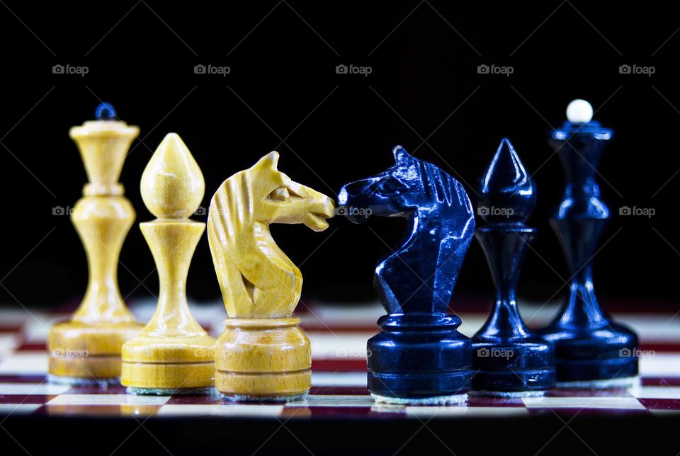 Chess confrontation looks very exciting.