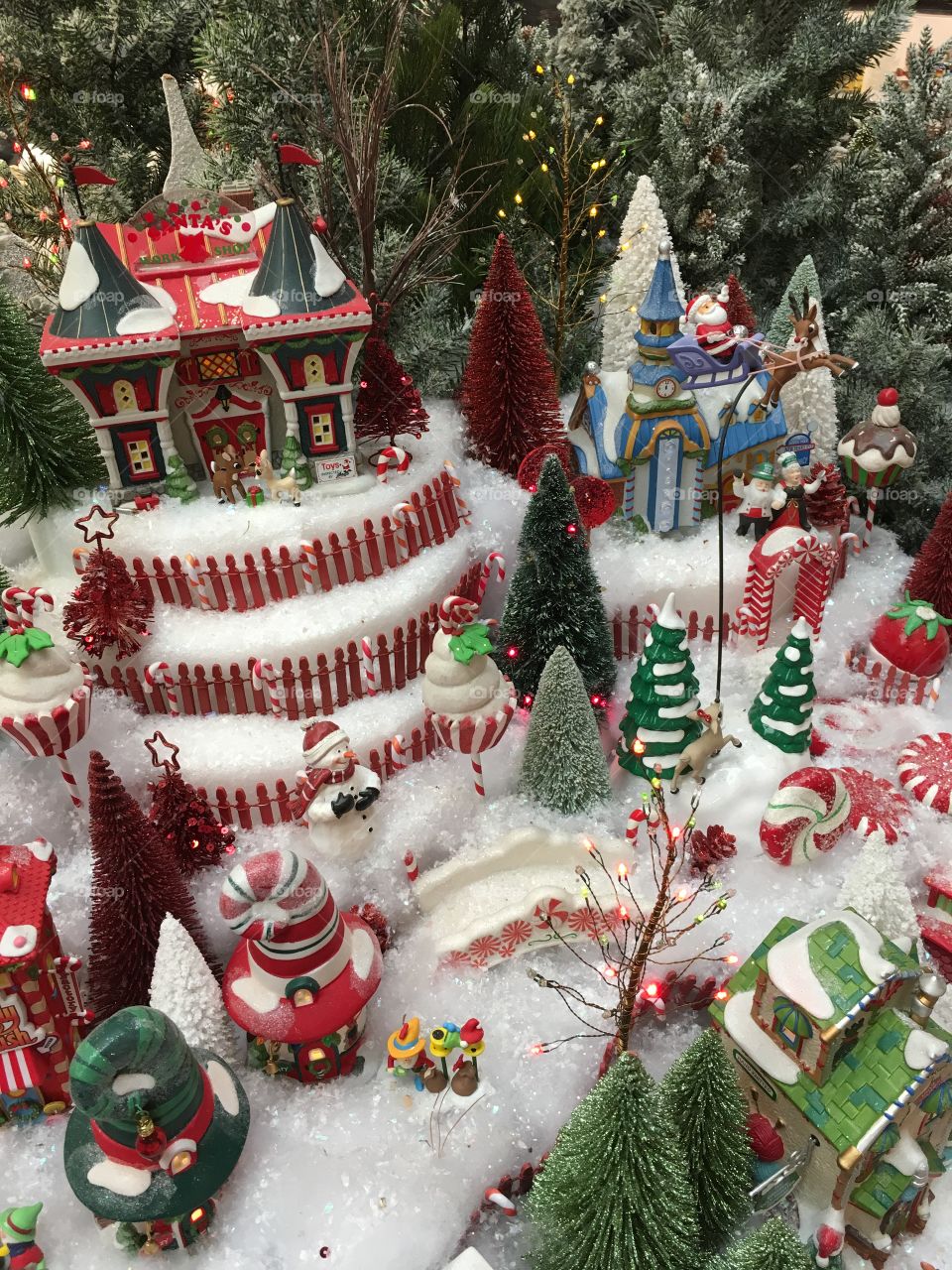 Christmas Village Santa