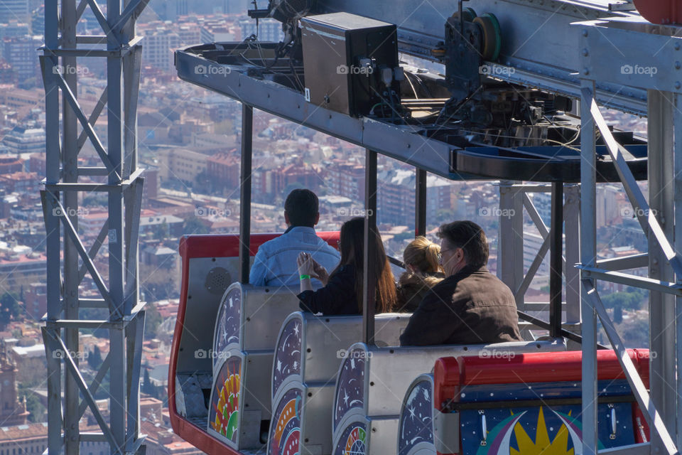 City view from the air station  wagon