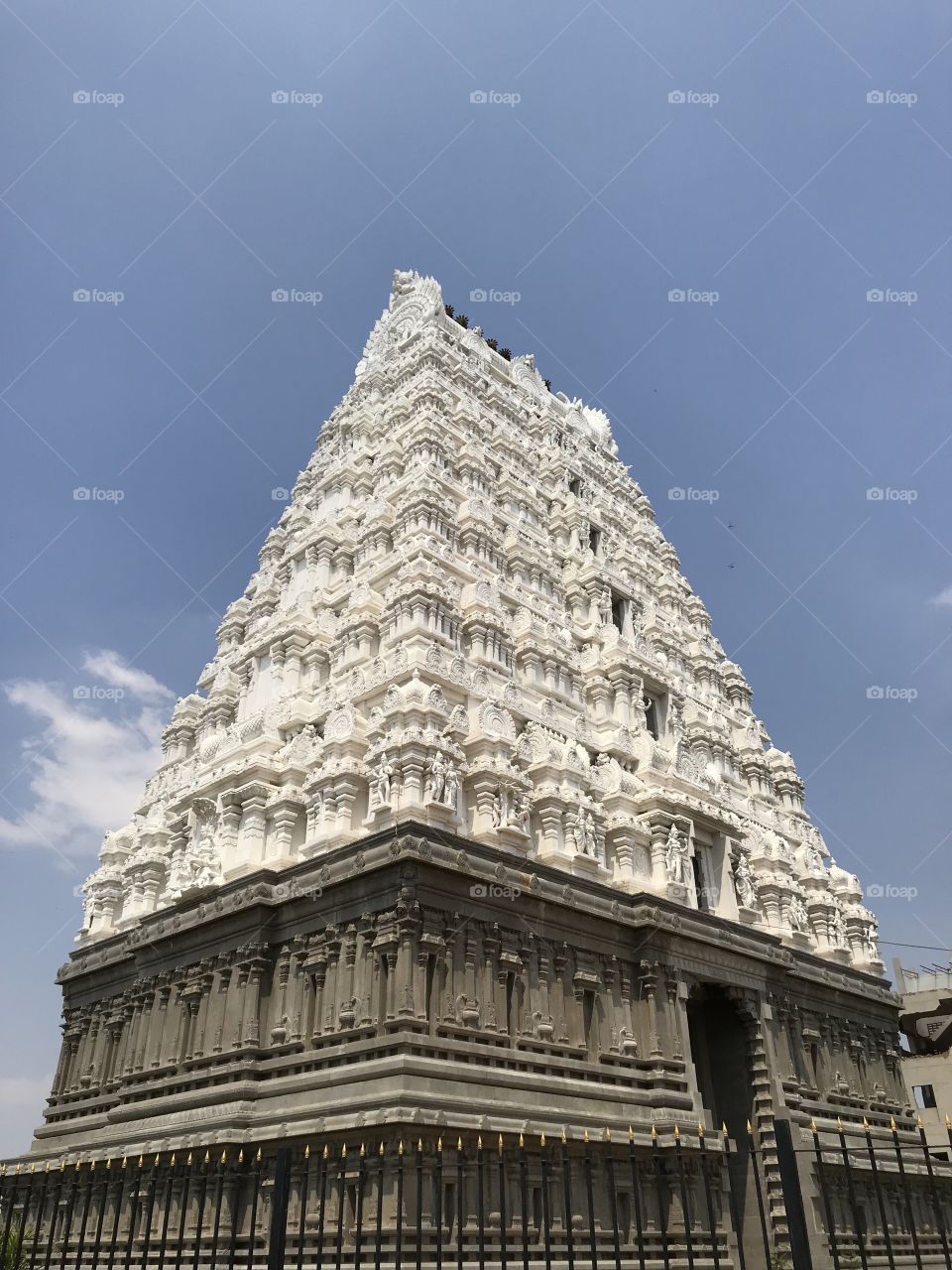Temple Gopuram in AndhraPradesh, India. Beautiful architecture.
