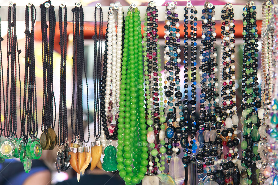Beads for sale in market