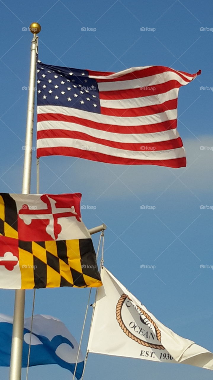 Flag, Wind, Flagpole, Patriotism, Administration