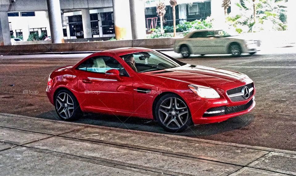 Red Mercedes Benz... @Ft Lauderdale airport