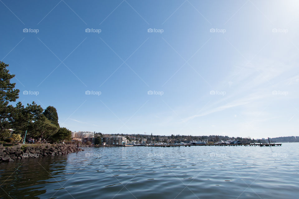 Lake with sky