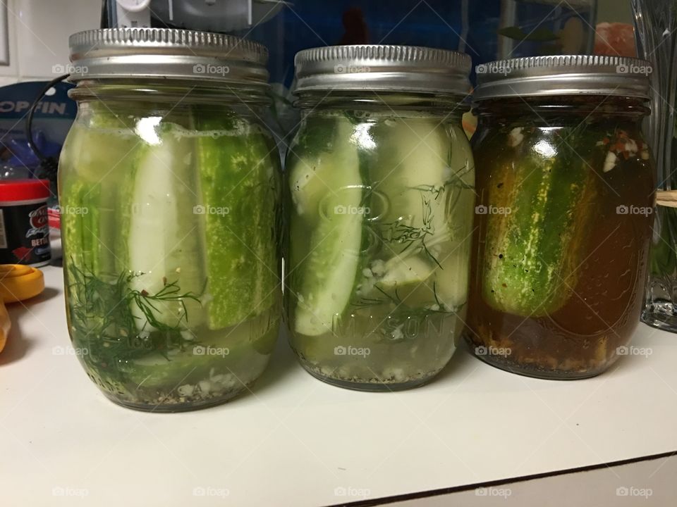 Homemade pickles
