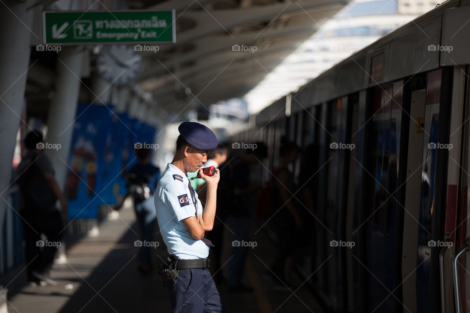 Security of the BTS station train 