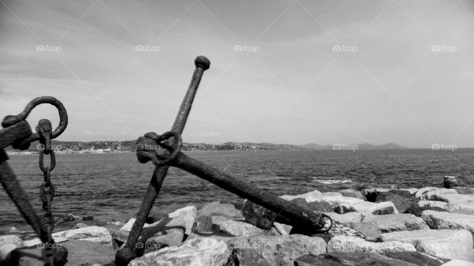 anchor by the sea