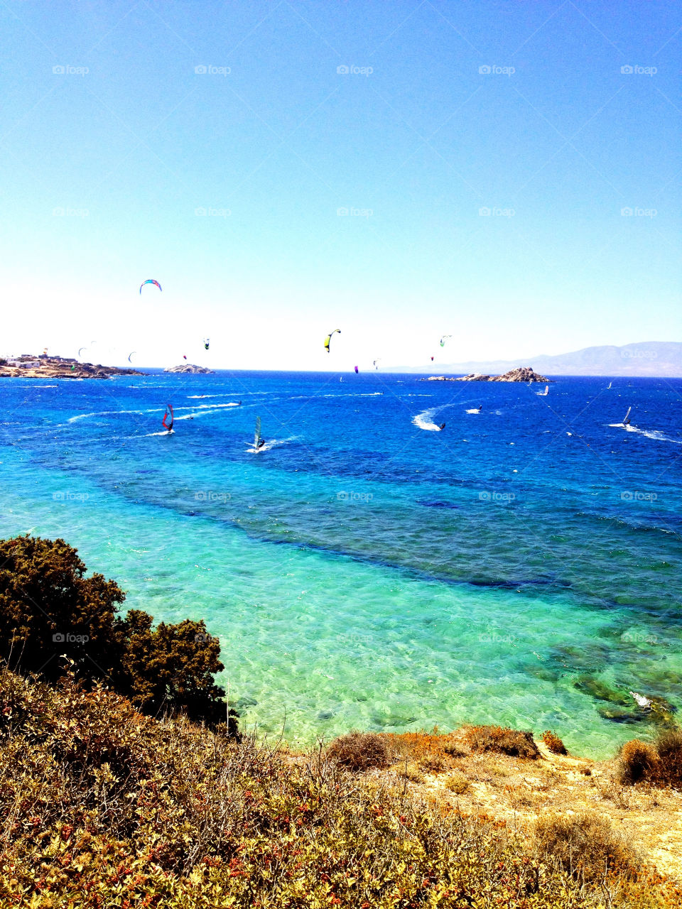 beach green blue kite by joosse_b