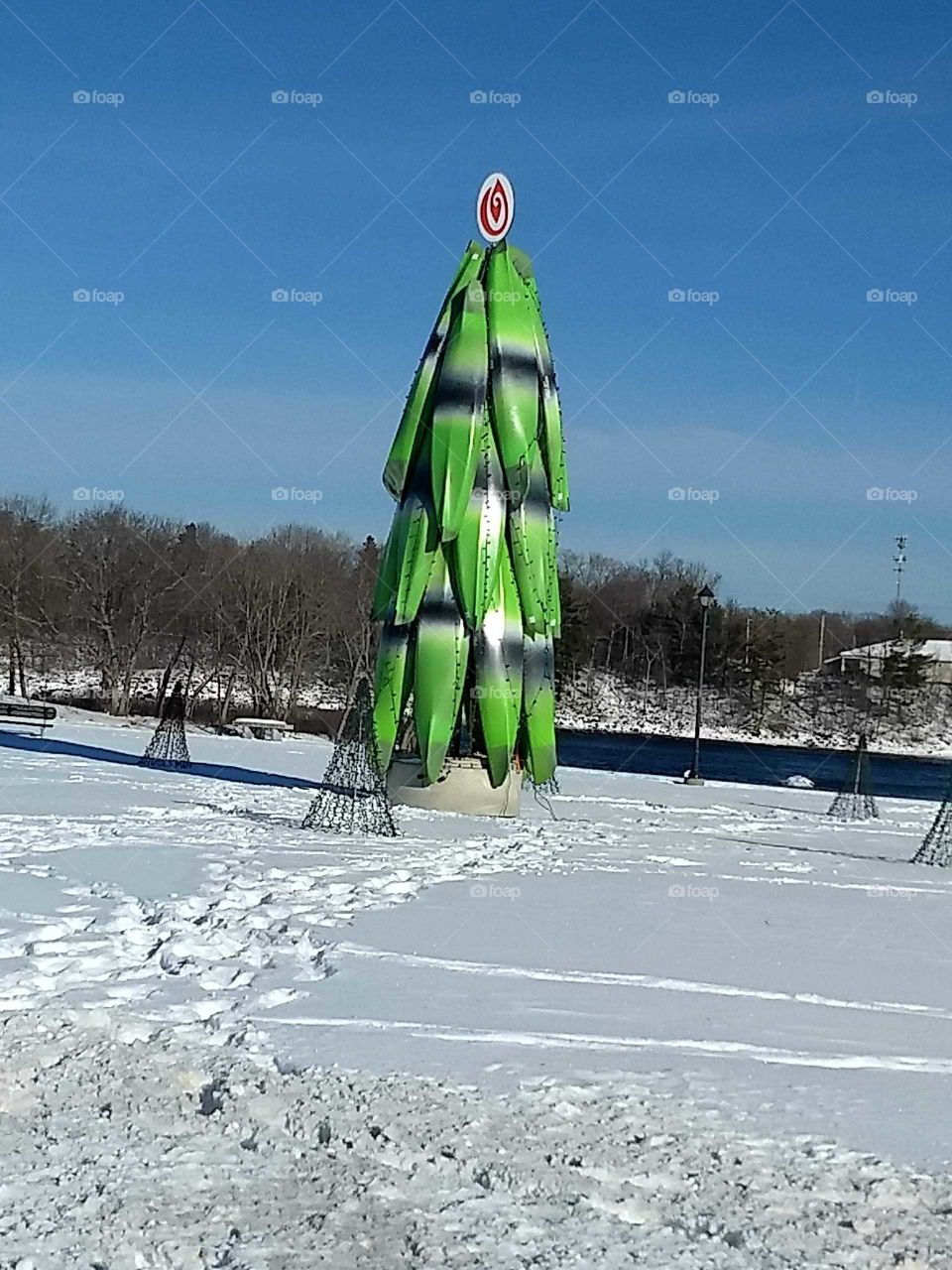 Christmas Canoe Tree