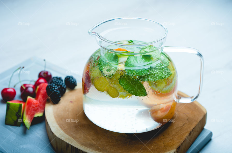 Refreshing, homemade juice