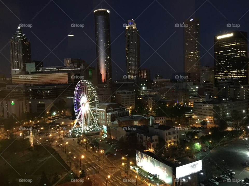 Atlanta, Georgia Night Scene