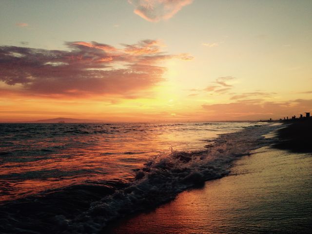 Sunset at sunset beach, ca