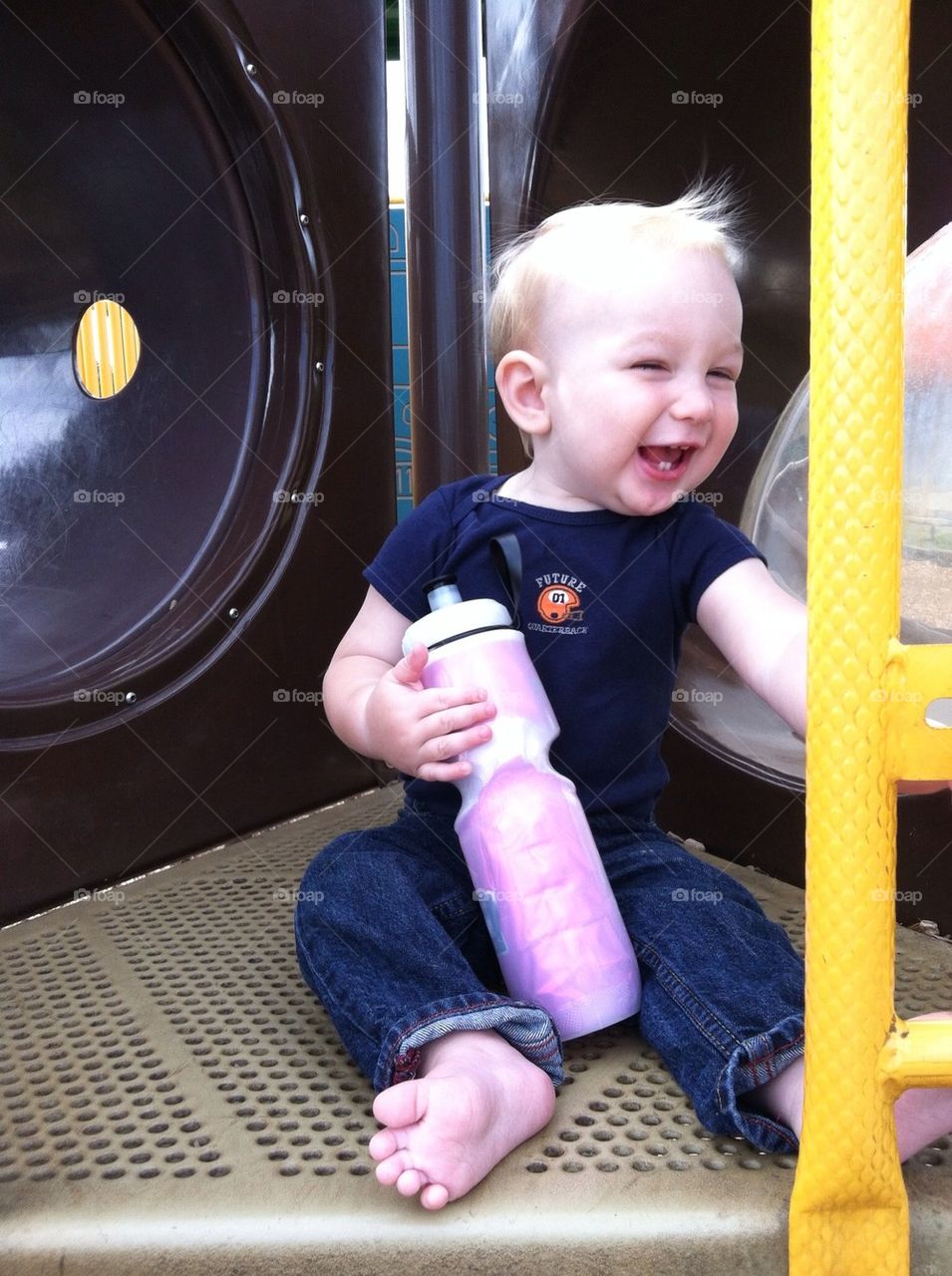 My son and his crazy hair! Cute as he can be