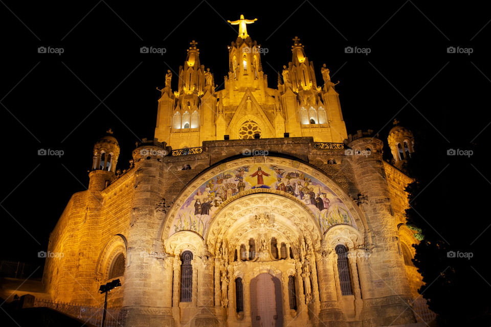 barcelona basilica tibidabo catalunya by superpollo69