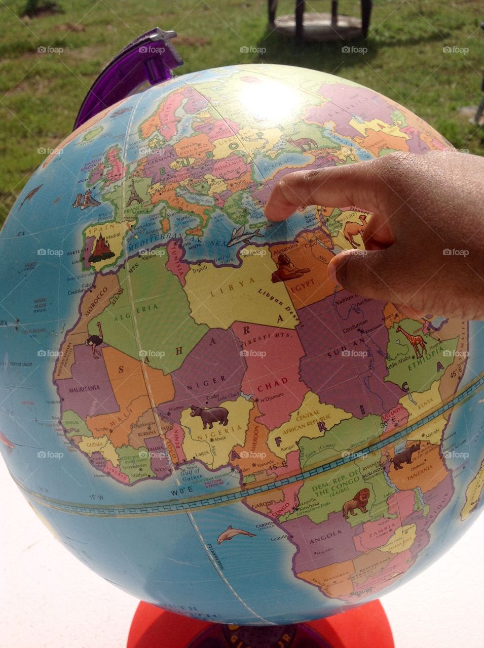 Point it out on the globe