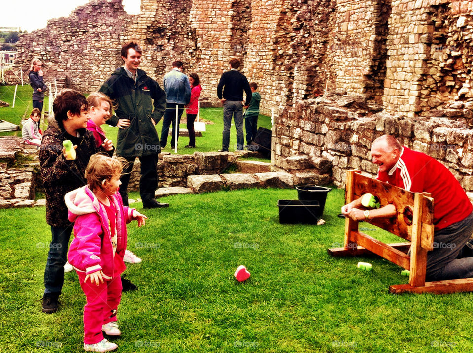 Trapped grandad at the mercy of children