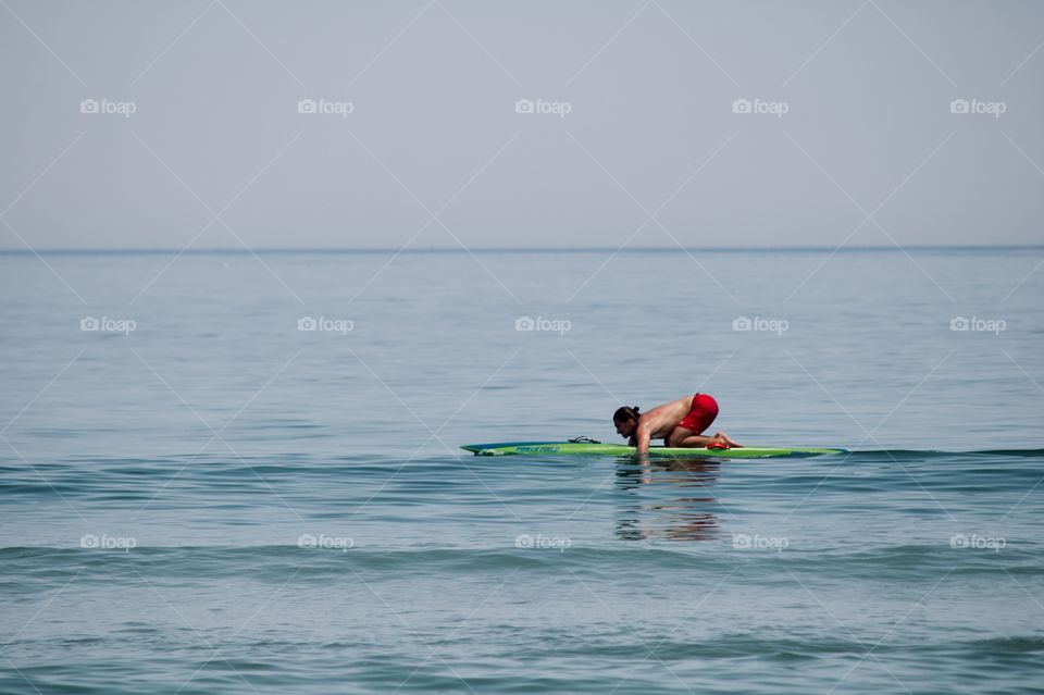 Man on the surfboard 