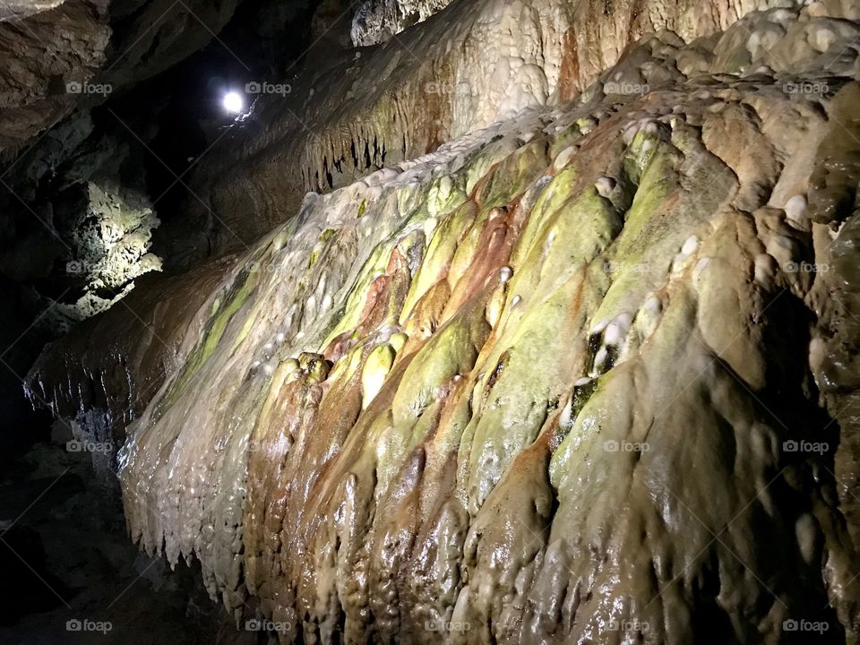 Subway System, Cave, Stalactite, No Person, Limestone