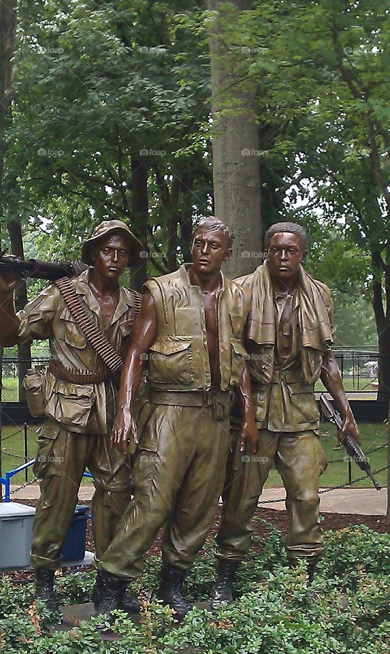 Vietnam War memorial in D.C