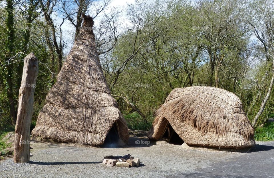 Stone age houses. Wexford heritage park