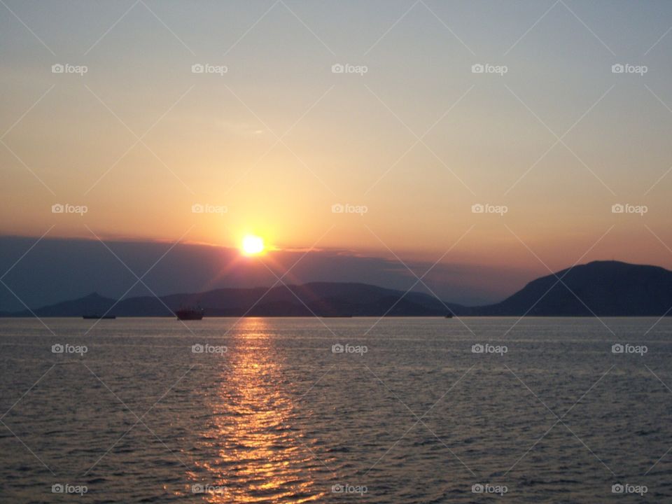 Sunset on the Mediterranean 