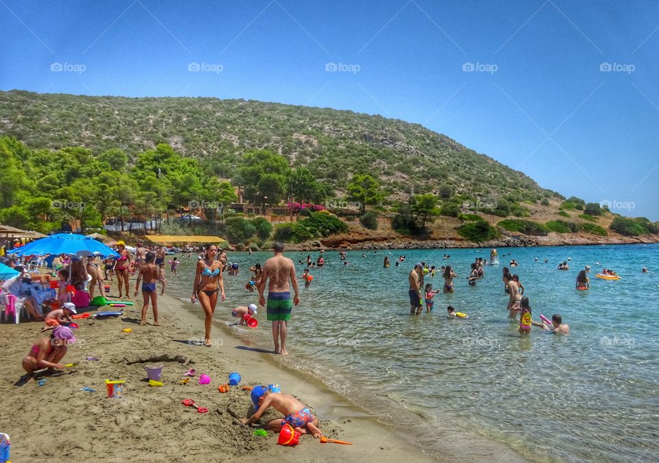 Greece summer beach. Greece summer beach