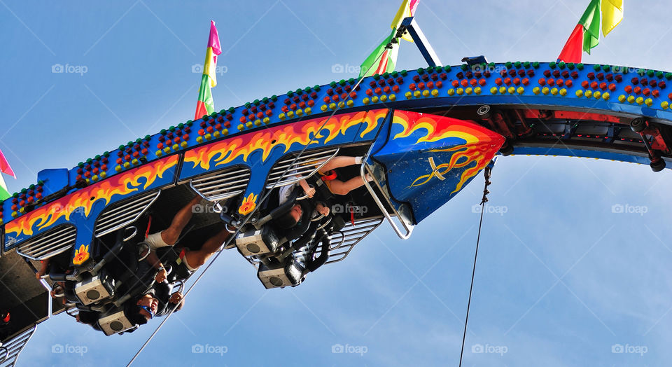 park amusement roller coaster by delvec